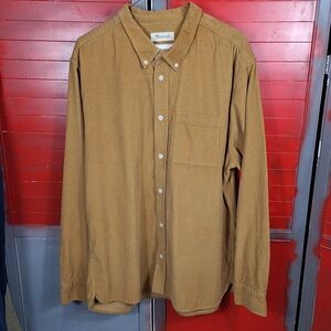 Madewell mens perfect fit corduroy shirt size XL